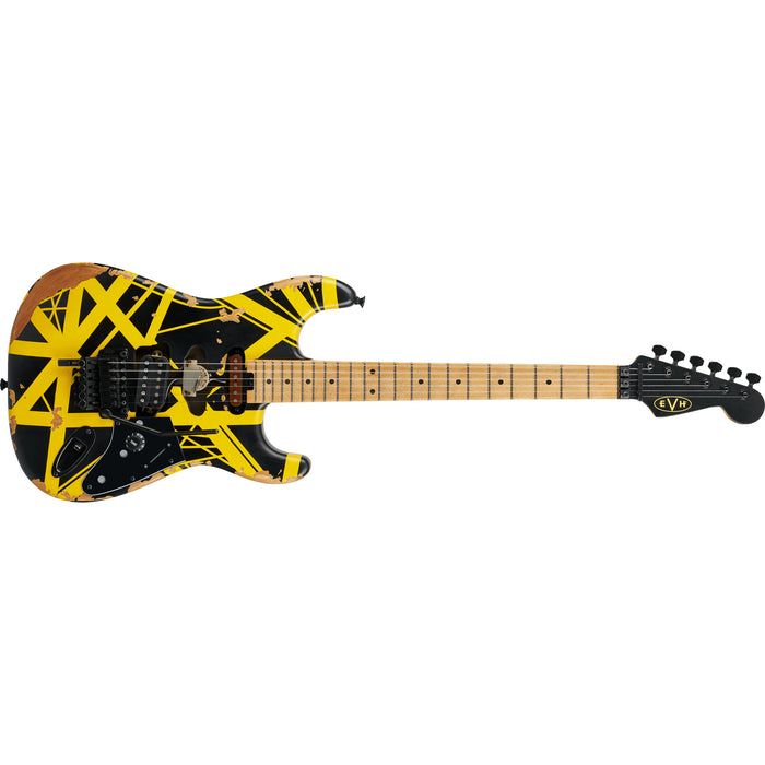 EVH Limited Edition Striped Series Frankenstein Black Yellow Stripes Aged 5107900528