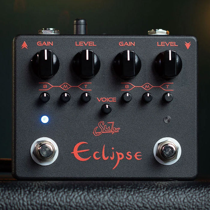 dual distortion pedal Suhr Eclipse Dual-Channel Overdrive Distortion Pedal Black Edition
