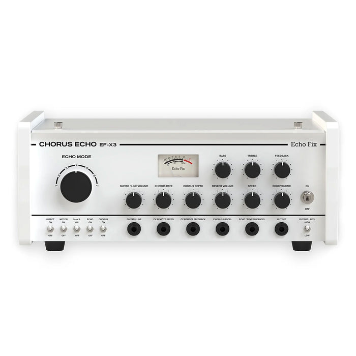 Echofix EF-X3 Limited Release White Table Top Echo BBD Analog Chorus & Spring Reverb