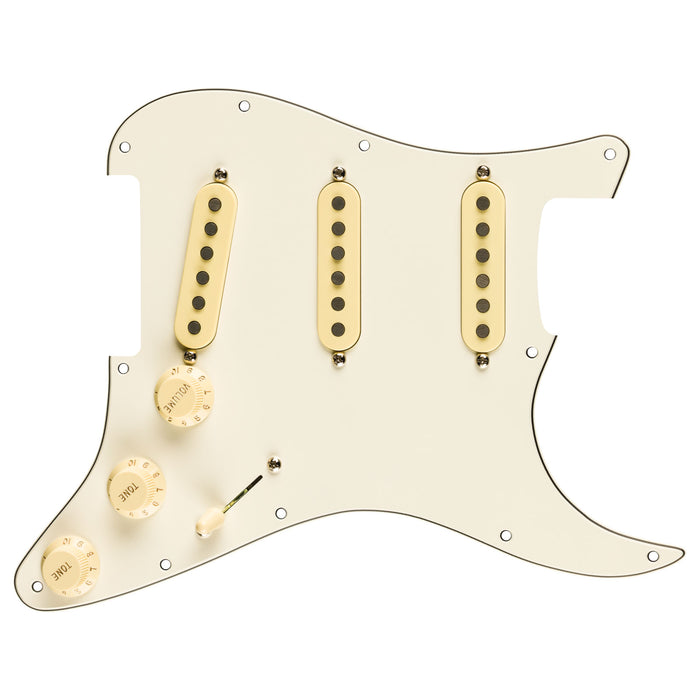 Fender Pre-Wired Strat Pickguard Eric Johnson Signature Parchment 11 Hole 0992248509