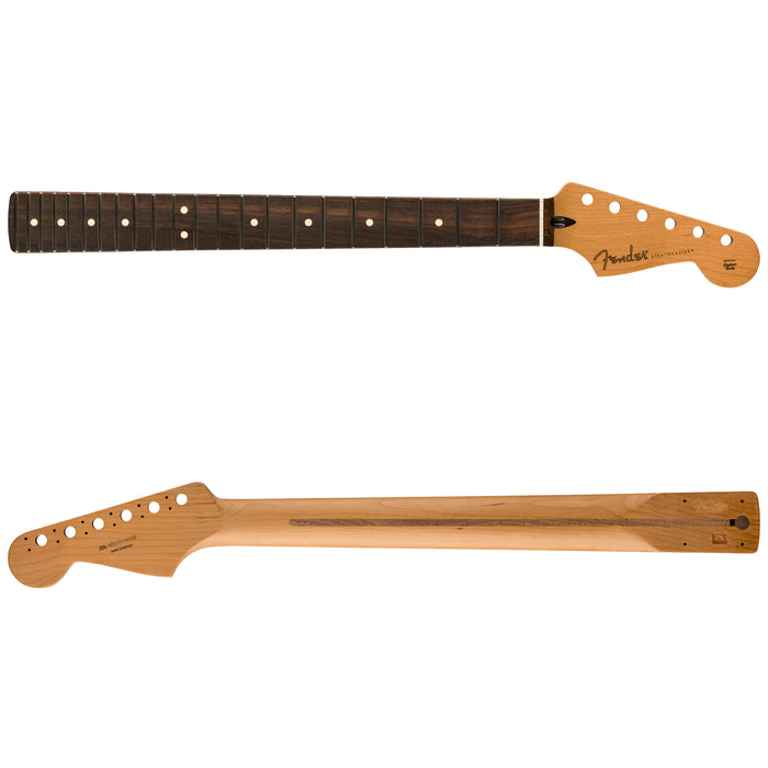 Fender Satin Roasted Maple Strat Neck 22 Frets Rosewood Flat Oval Shape 0990493920