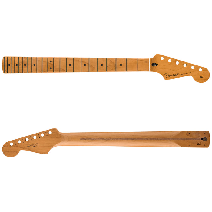 Fender Satin Roasted Maple Stratocaster Neck 22 Frets Flat Oval Shape 0990492920