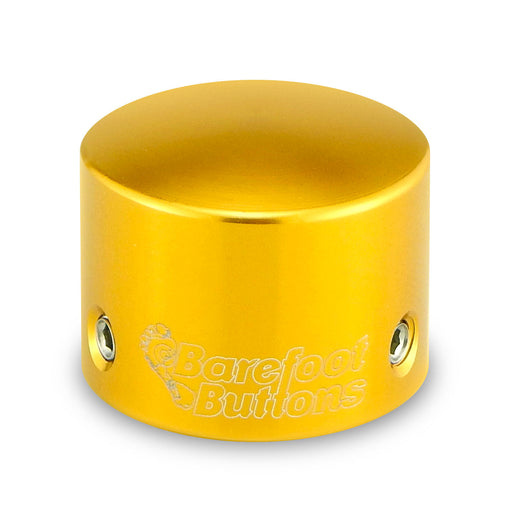 Barefoot Buttons Version 1 Tallboy Gold (3/8" 10mm 3PDT Switches)