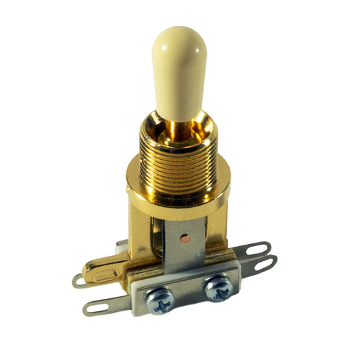 Centralab 3-Position Short Frame Toggle Switch Gold