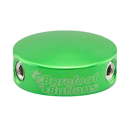 Barefoot Buttons Version 1 (3/8" 10mm 3PDT Switches) Mini Green
