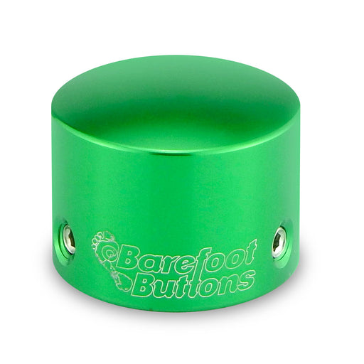 Barefoot Buttons Version 1 Tallboy Green (3/8" 10mm 3PDT Switches)