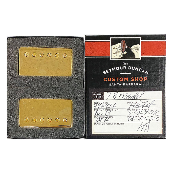 Seymour Duncan Custom Shop ’78 Model HB Humbucker Pickup Set Gold