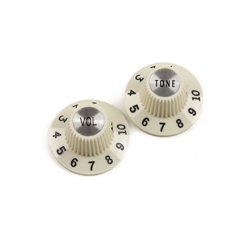 Fender Pure Vintage 1965 Jazzmaster Witch Hat Knobs Vintage White 0992086000