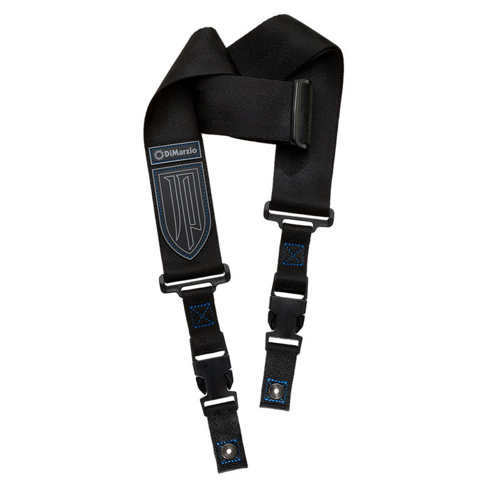 Dimarzio John Petrucci 2 Inch Nylon ClipLock Guitar Strap Black DD2200JPBKBL