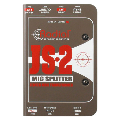 Radial JS-2 Passive 2-way Microphone Splitter