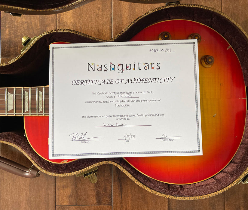 Nash LP60 Gibson Les Paul Conversion Electric Guitar Cherry Burst 140112241