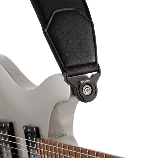 D'Addario 3.5" Comfort Neoprene Auto Lock Guitar Strap 35BAL00-CFT