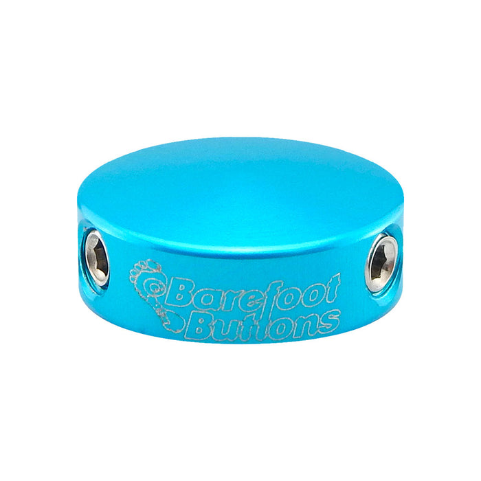 Barefoot Buttons Version 1 (3/8" 10mm 3PDT Switches) Mini Light Blue