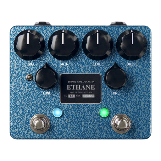 Browne Amplification Ethane Dual Overdrive Blue Silver Vein