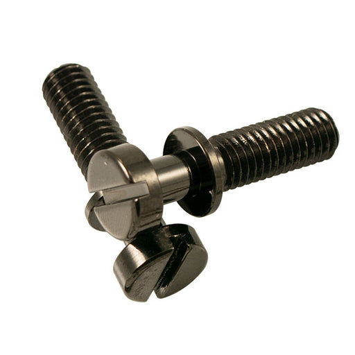 Kluson USA Steel Stop Tailpiece Stud Set Metric Thread Black KMTPSS781-B