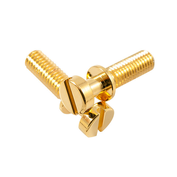 Kluson USA Steel Stop Tailpiece Stud Set Metric Thread Gold KMTPSS781-G