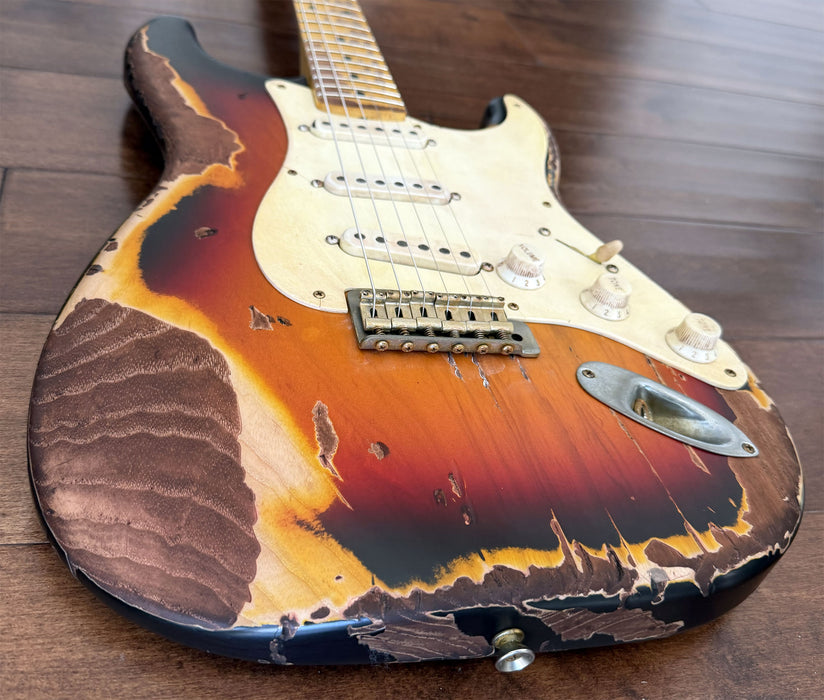 Nash Guitars Model S-57 Aged 3-Tone Sunburst Lollar Pickups NG6573