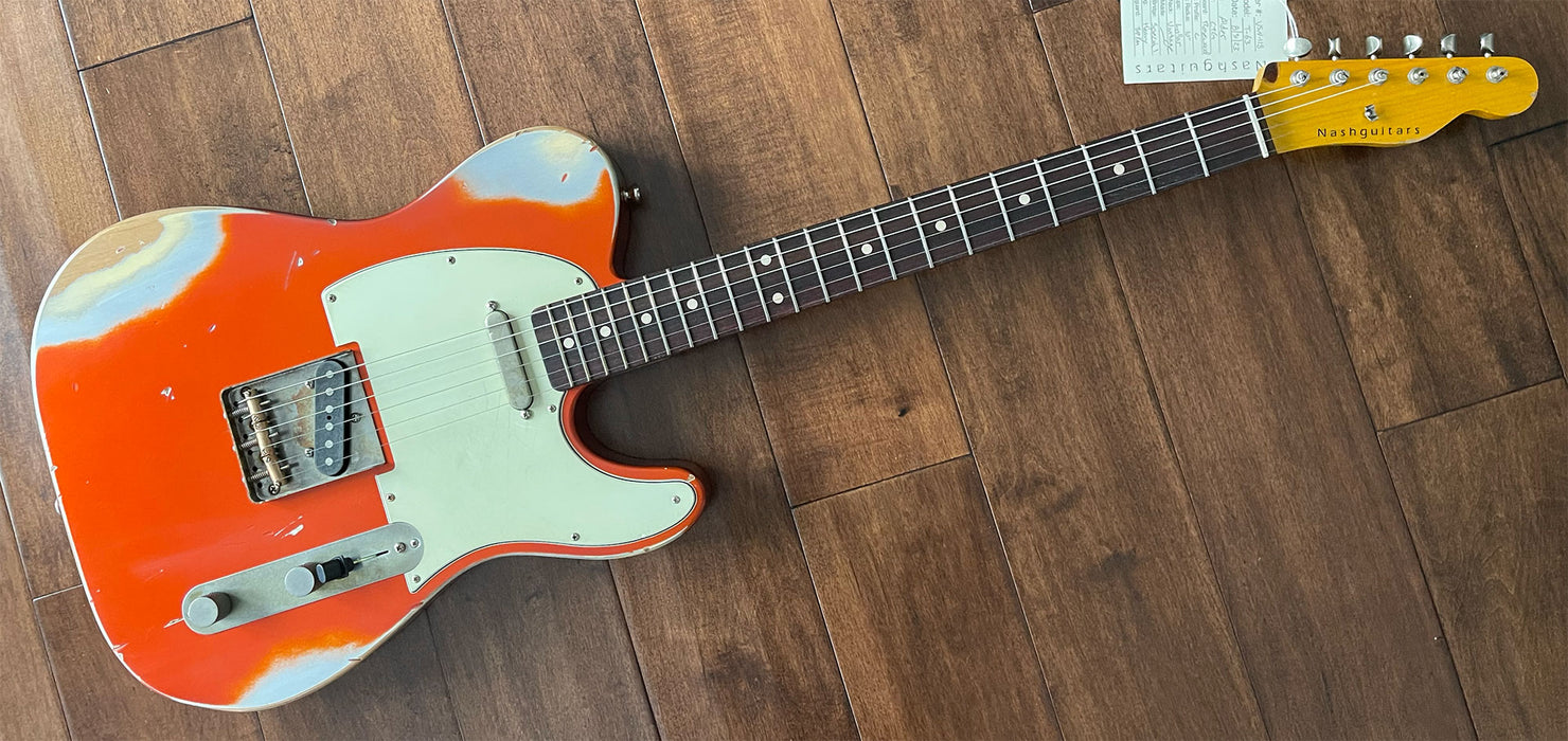 Nash Guitars Model T-63 Candy Tangerine Rosewood Neck VSN118