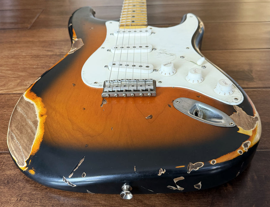 Nash Guitars Model S-57 Hard Tail Aged 2-Tone Sunburst Lollar Pickups NG5923