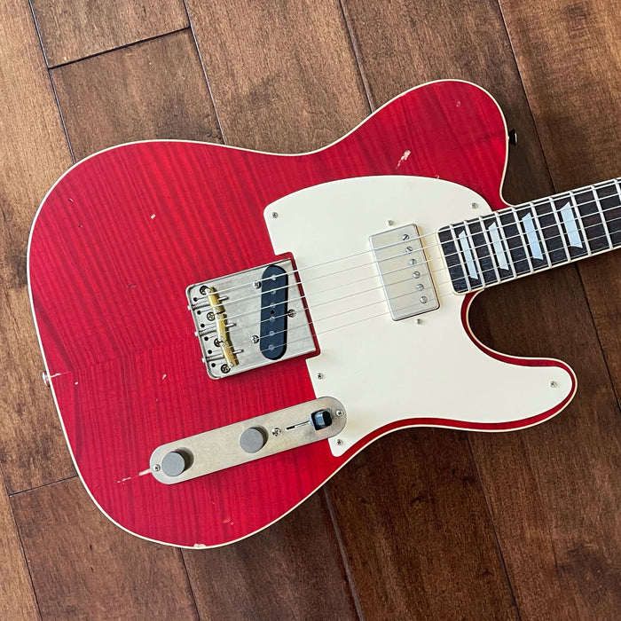 Nash Guitars Model T-63 Humbucker Neck Flame Red Rosewood Neck NG5797