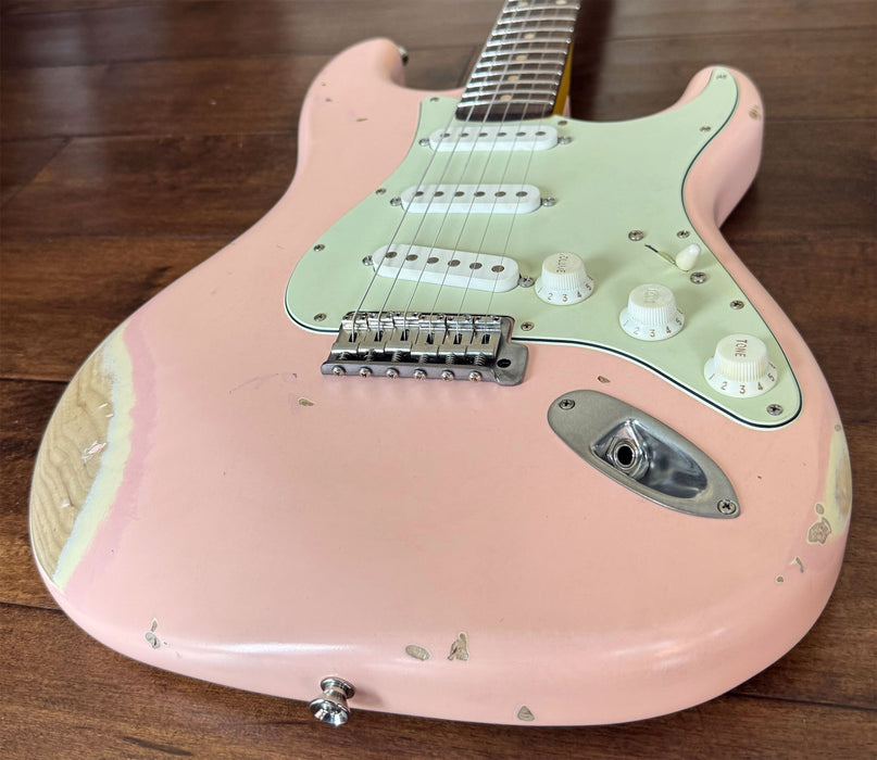 Nash Guitars S-63 Shell Pink Lollar Pickups Rosewood Neck NG6086