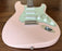 Nash Guitars Model S-63 Un-Aged Shell Pink Lollar Pickups Rosewood Neck NG6066