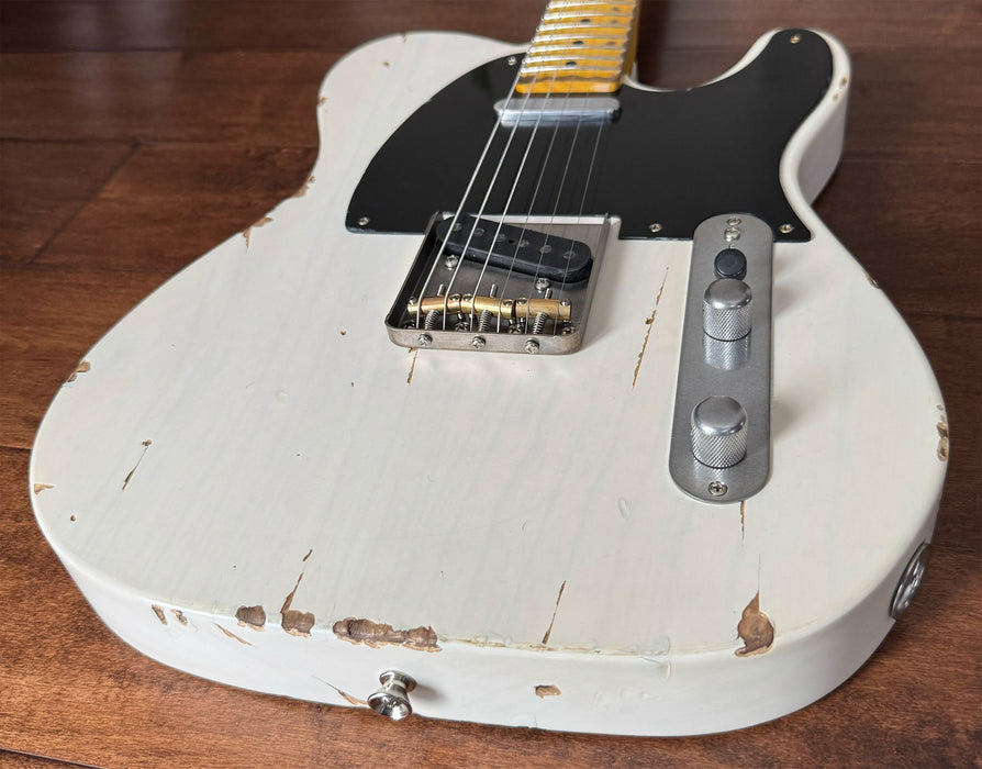 Nash Guitars Model T-52 Aged Mary Kay White Nitro Maple Neck NG5950