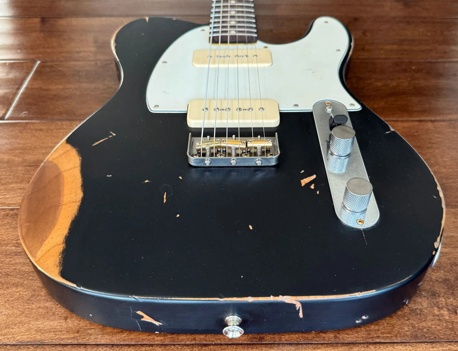 Nash Guitars Model T-2HB P90 Electric Guitar Rosewood Neck Black Lollar P90's IND951