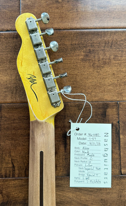 Nash Guitars Model T-57 Humbucker Neck Maple Neck Aged Black NG6087