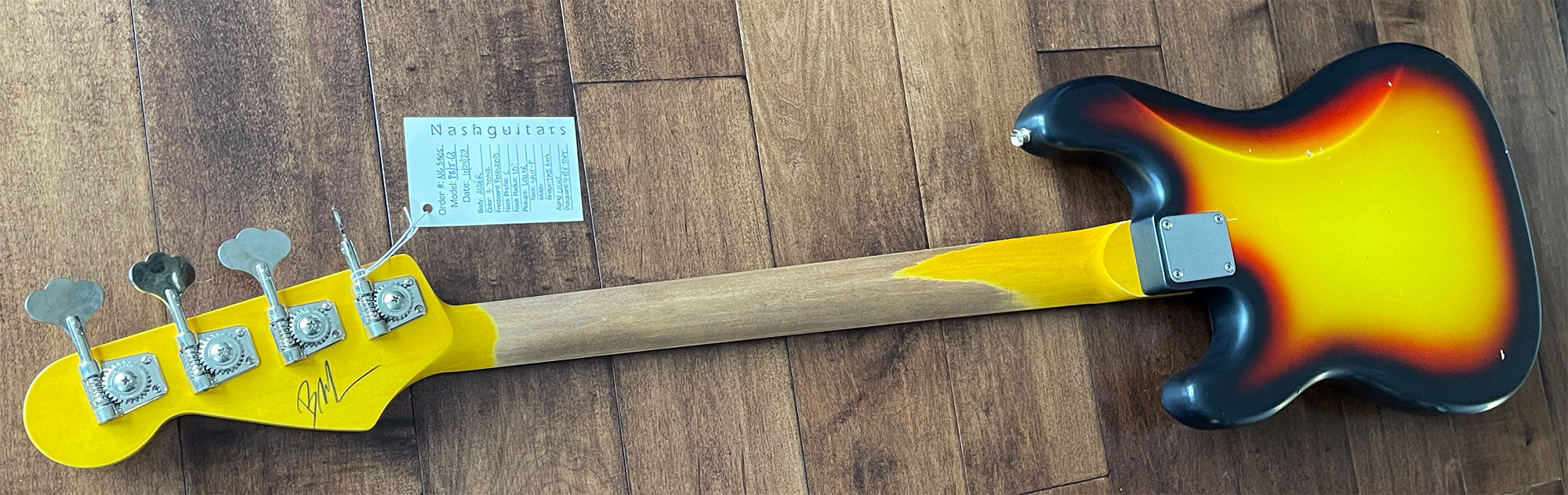 Nash Guitars Model PBJ-63 Aged 3-Tone Sunburst Lollar Pickups NG5805