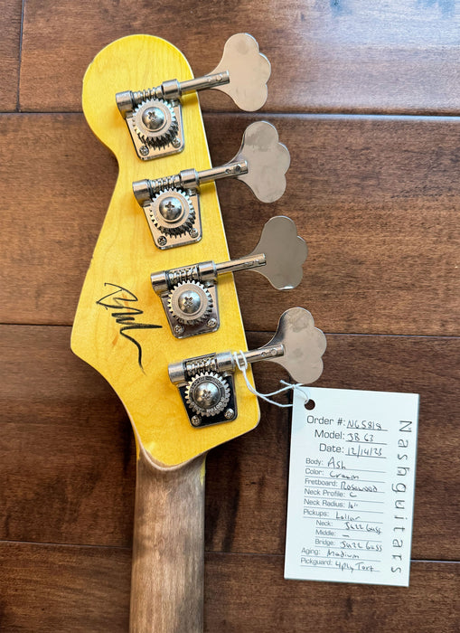 Nash Guitars Model JB-63 Aged Cream Lollar Pickups NG5818