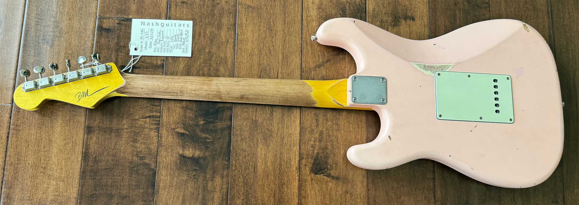 Nash Guitars S-63 Shell Pink Lollar Pickups Rosewood Neck NG6086