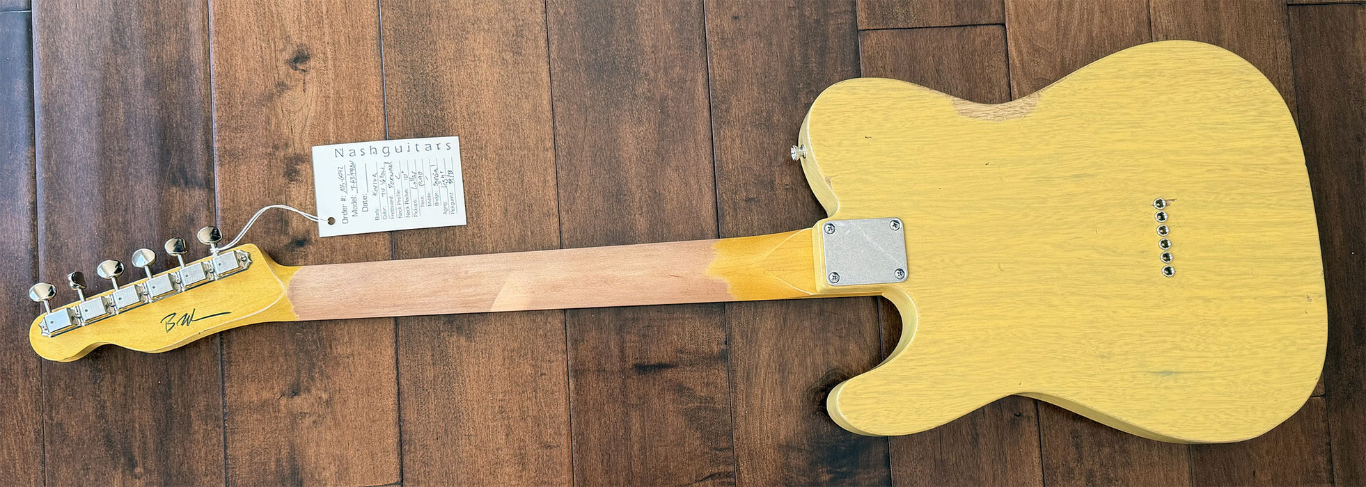 Nash Guitars Model T-63 P90 Neck Korina/TV Yellow Rosewood Neck NG6542