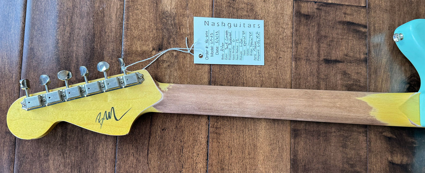 Nash Guitars Model JM-63 Surf Green Lollar Pickups Rosewood Neck NG6070