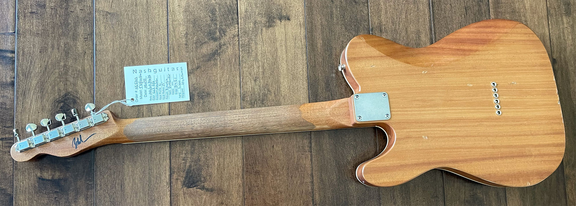 Nash Guitars Model T-63 Humbucker Neck Flame Red Rosewood Neck NG5797