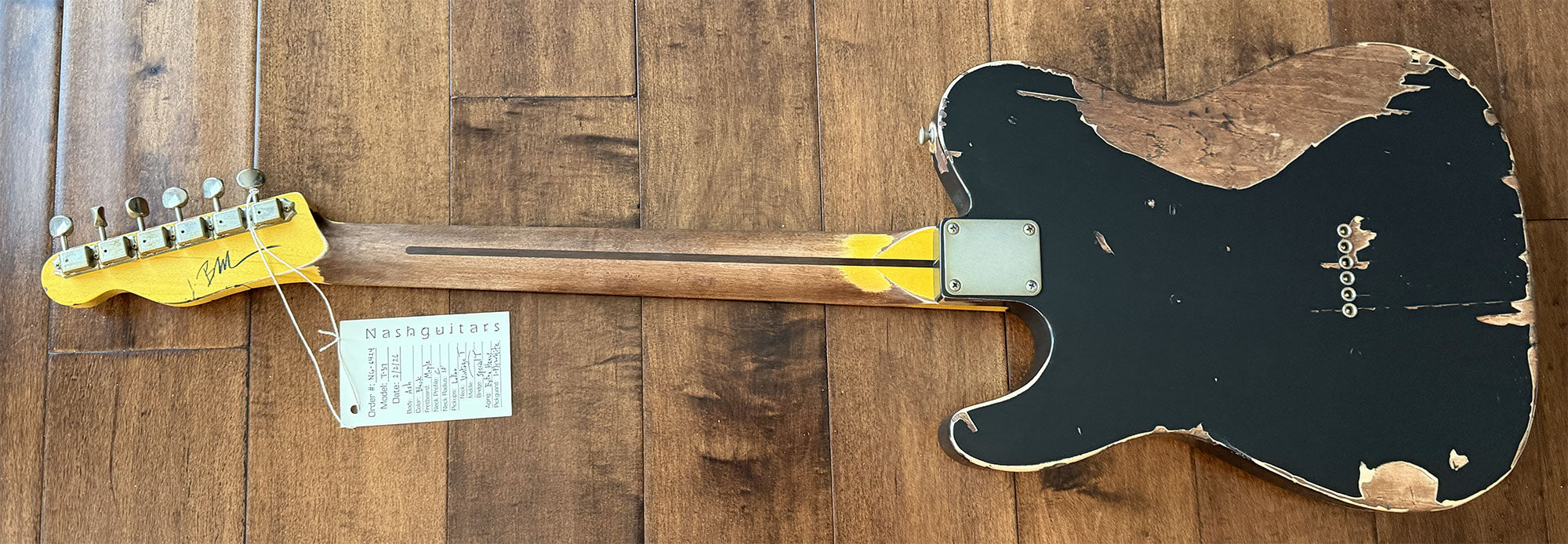 Nash Guitars Model T-57 Humbucker Neck Maple Neck Aged Black NG6424