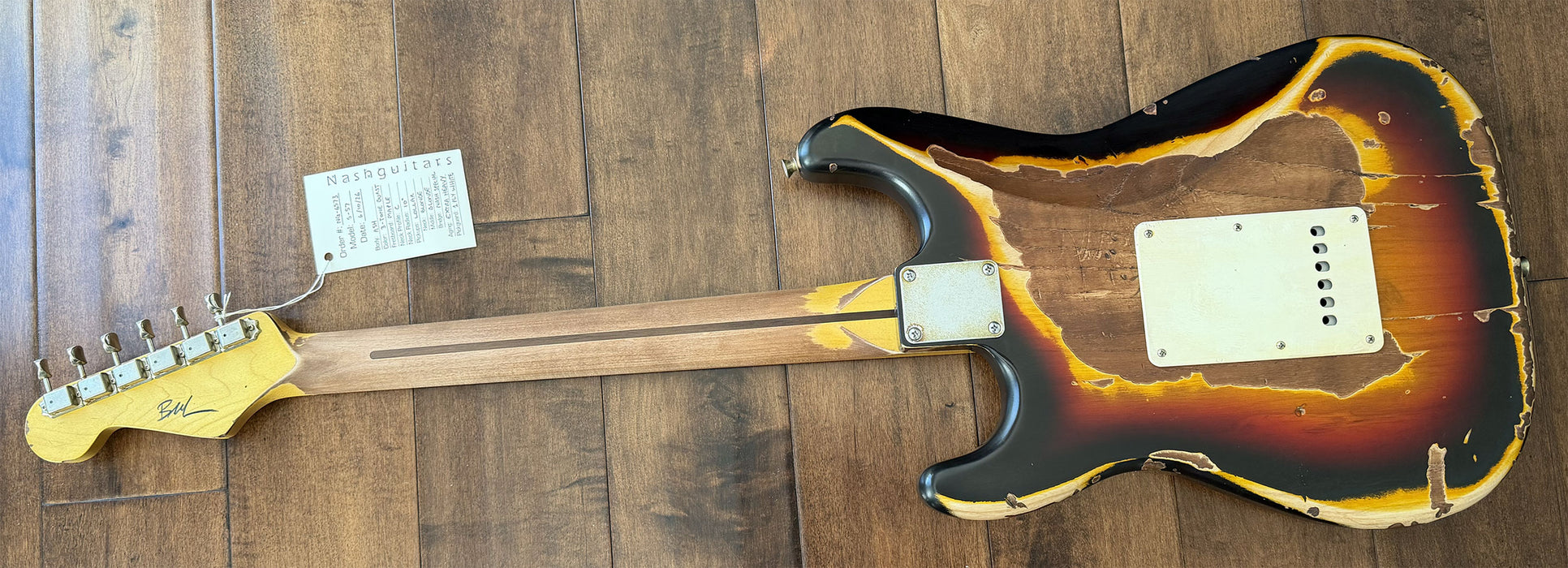 Nash Guitars Model S-57 Aged 3-Tone Sunburst Lollar Pickups NG6573