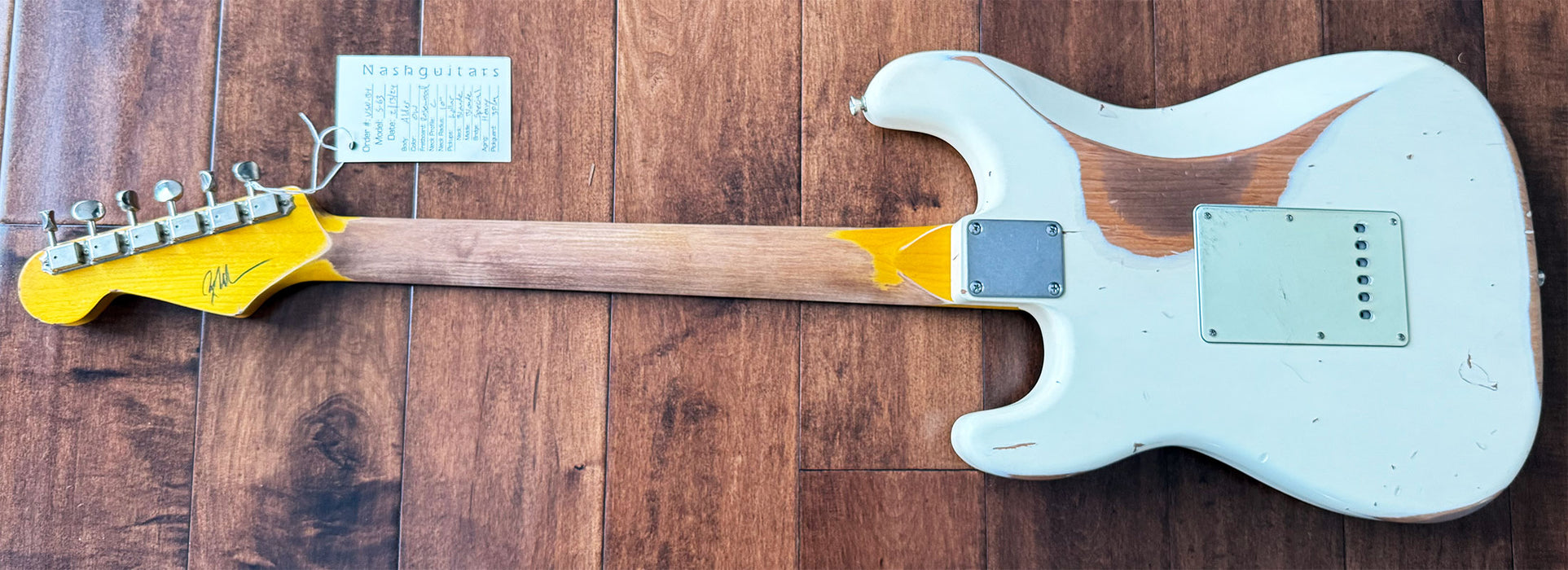 Nash Guitars Model S-63 Olympic White Lollar Pickups Rosewood Neck VSN134