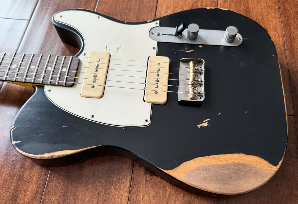 Nash Guitars Model T-2HB P90 Pickups Black Rosewood Neck NG5918