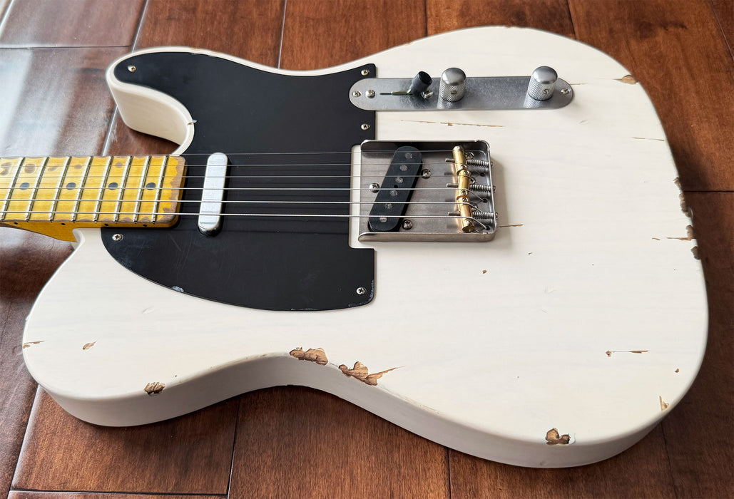Nash Guitars Model T-52 Aged Mary Kay White Nitro Maple Neck NG5950