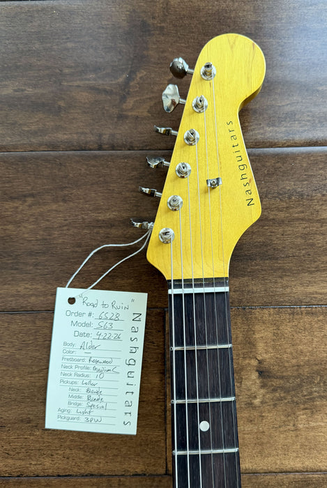 Nash Guitars Model S-63 Custom 1 of 1 Finish Lollar Pickups Rosewood Neck NG6528