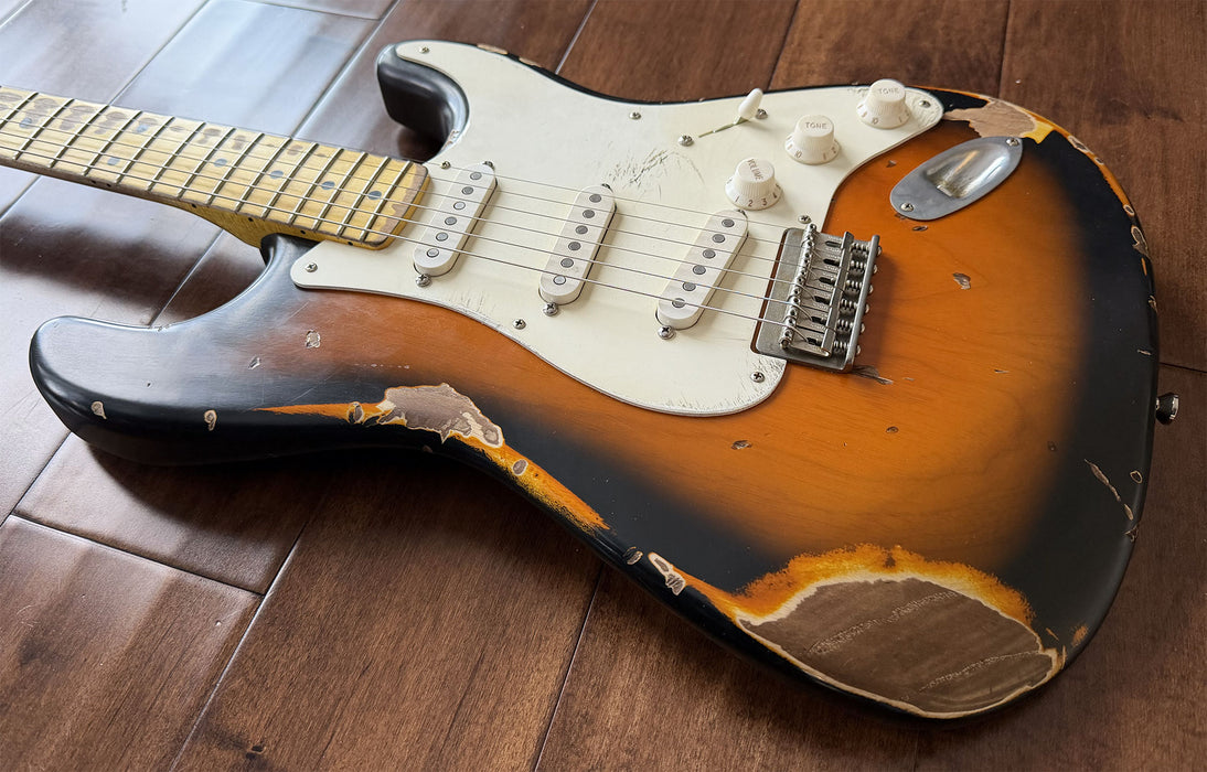 Nash Guitars Model S-57 Hard Tail Aged 2-Tone Sunburst Lollar Pickups NG5923