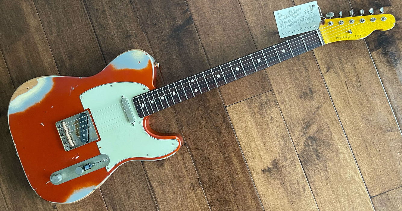 Nash Guitars Model T-63 Candy Tangerine Rosewood Neck VSN118