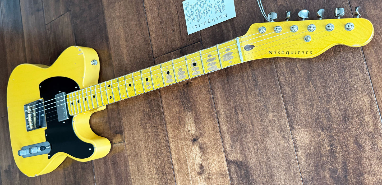 Nash Guitars Model T-52 Humbucker Neck Butterscotch Blonde Maple Neck NG5917