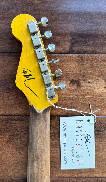 Nash Guitars Model S-63 HSS Olympic White Over 2-Tone Rosewood Neck VSN144