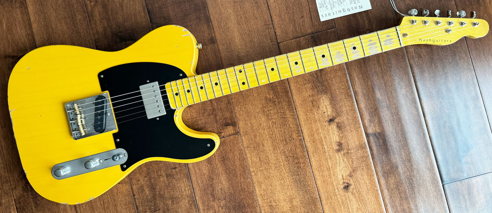 Nash Guitars Model T-52 Humbucker Neck Butterscotch Blonde Maple Neck NG5917