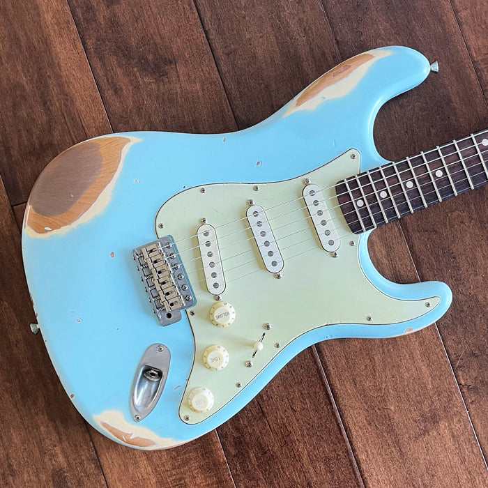 Nash Guitars Model S-63 Sonic Blue Lollar Pickups Rosewood Neck VSN124