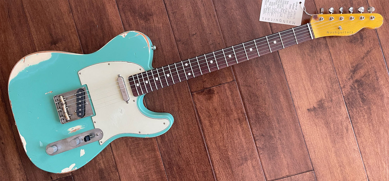 Nash Guitars Model T-63 Seafoam Green Rosewood Neck VSN119