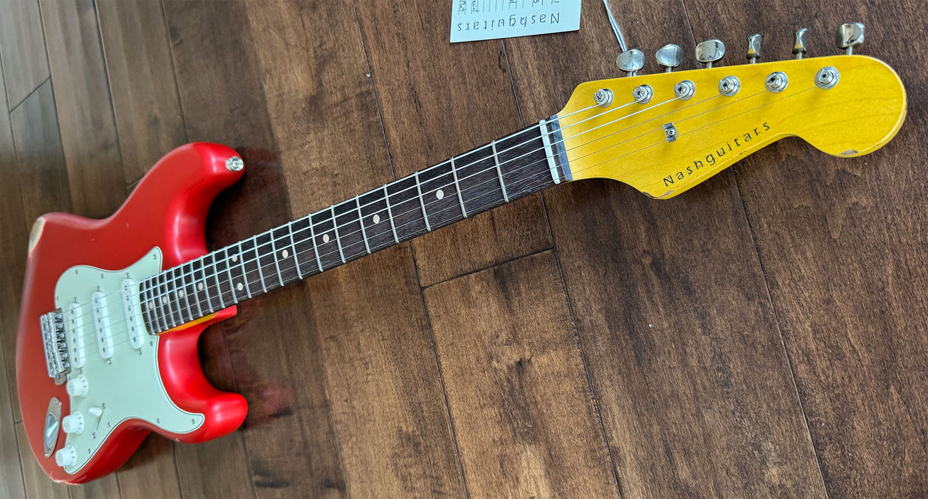 Nash Guitars Model S-63 Dakota Red Lollar Pickups Maple Neck NG6021