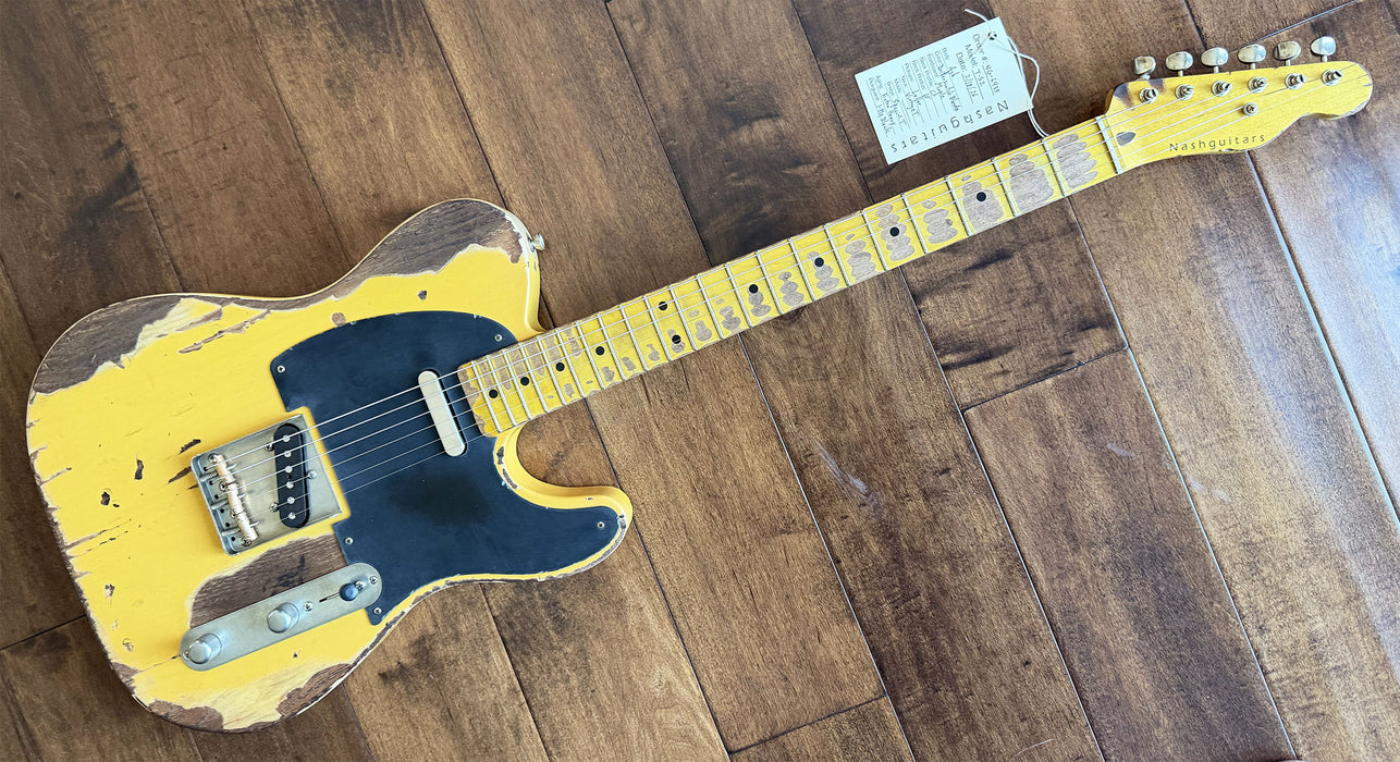 Nash Guitars Model T-52 Ash Body Butterscotch Blonde Maple Neck NG6439